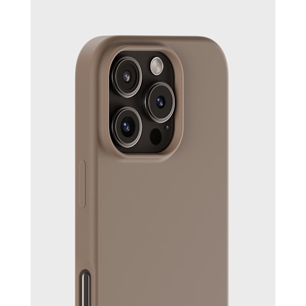 holdit iPhone 16 Pro Mobilskal Silikon Mocha Brown