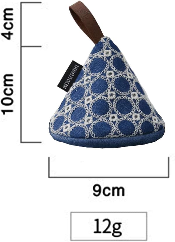 2 ST Mini Grytvante Blå Handbroderi Små Grytvantar Värme Re
