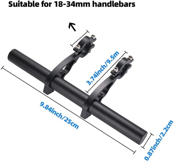Cykelstyrstängerförlängning 25cm, Styrstängerförlängare för Cykel