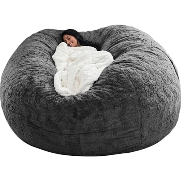 Stora Sittsäckar, Mjuk Fluffig Sammet för Vuxna & Barn, Ergonomiskt Designad Bekväm Stor Säng för Studentrum, Sovrum (180 x 90cm)