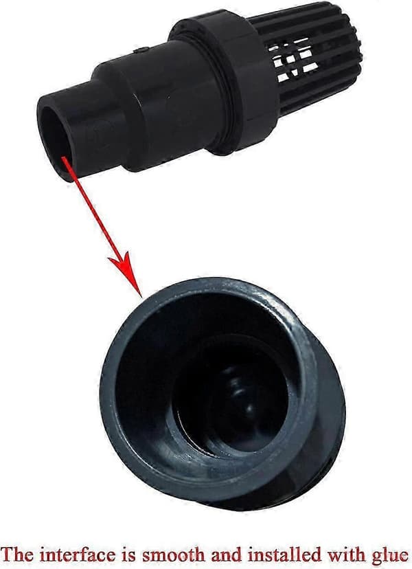 Fotventil backventil med kulsug 25 32 40 mm backventil silventil backventil pvc poolpump (innerdiameter 40mm)