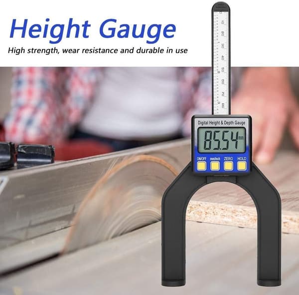 0-80 mm digital præcisionslineal med magnetiske fødder