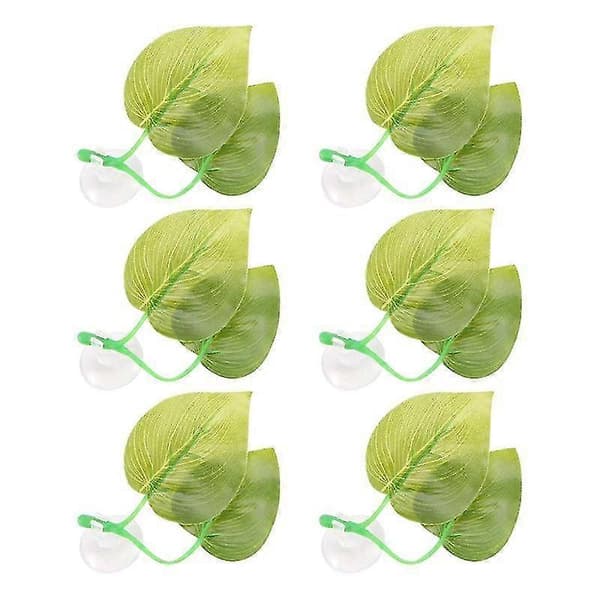 6 Stk. Betta Hengekøye Leker, Akvarium Plastfabrikk For Betta Habitat Tilbehør