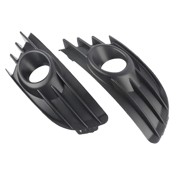 Par med tåkelysgrill foran, svart farge, passer til Citroen C4 2004-2008