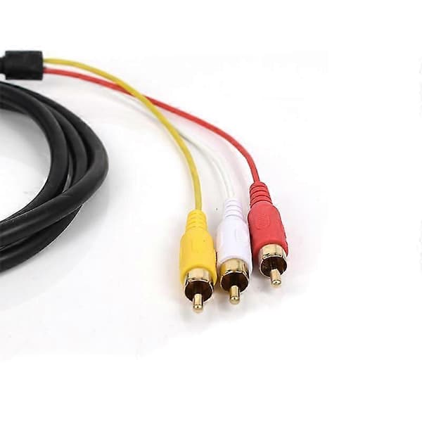 3 HDMI til RCA Kabel Konverter Adapter Kabel Senderledning 1,5m