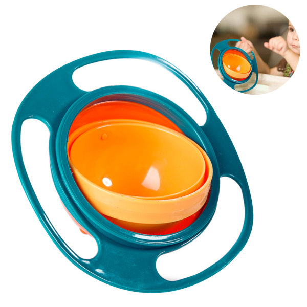 Magic Gyro Bowl 360 graders roterande läckagesäkra skålar med