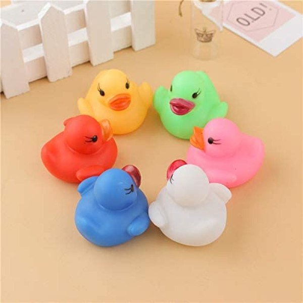Färgförändrande gummiankor Roliga barn badleksak Baby Duck med