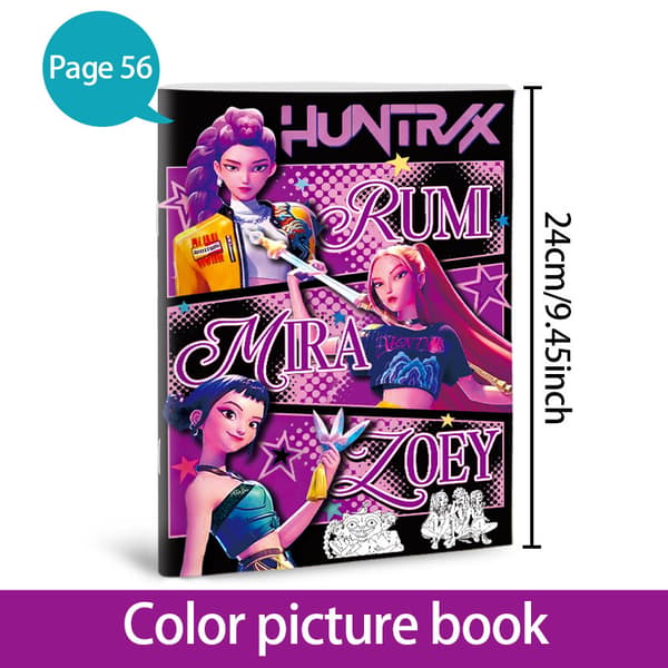 2-pack \"Hunter Girls\" målarbokset: Blå och rosa