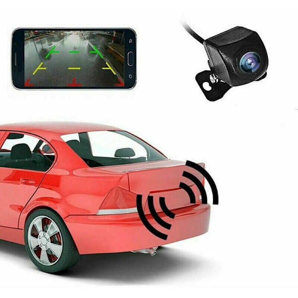 Banbrytande Wifi Backkamera för Bil, Designad med Elektronisk Backspegel för Övervakning i Realtid, Perfekt för Android- och Apple iOS-Enheter