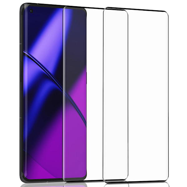 2-Pack Oneplus 11 Skärmskydd - Härdat Glas 9H - Super kvalitet 3D
