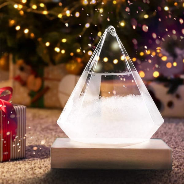 kreativa diamant vattendroppe väderprognos flaska stort glas