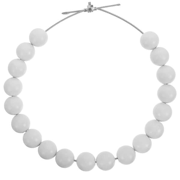 Perleflaggholderring Flaggstangperlekjede Ring Flaggstang Perlering Flaggstangholderring