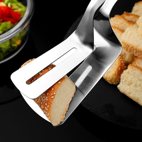 3 stycken kökstänger, 304 rostfritt stål multifunktionella brödtänger/bifftänger/stekta bifftänger/grilltänger/stekspadar