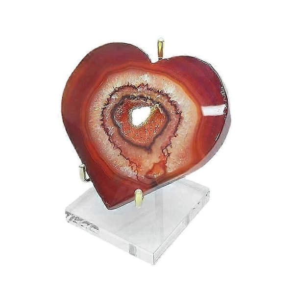 2 stk. Justerbart Metal Arm Display Stand Staffeli med Klar Akryl Base til Ædelstene Krystal Minera