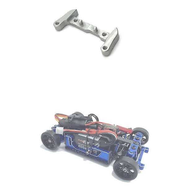 Metall Frontfangerfeste For Mini-q 1/28 Rc Drift Bil Oppgraderingsdeler, sølv