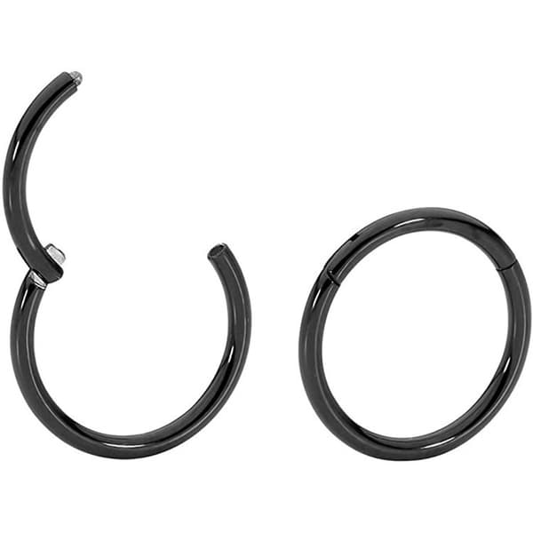 Sæt med 5 næseringe i rustfrit stål 1,0 mm*6 mm 5 farver Seje perforeringer