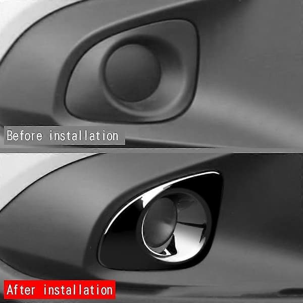 For Corolla Cross 2021 2022 Glossy Black Front Tåkelys Lampe Deksel Trim Tåkelysramme Dekor