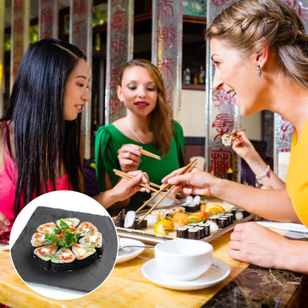 Sushi-set för nybörjare 10 delar Plast Sushi Maker Verktyg Komplett med 8 Sushi Ris Rullformar Formar Gaffel Spatel DIY Hem Sushi Verktyg