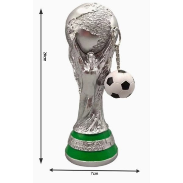 VM Sølv 20 cm Trofæstatuette Silver