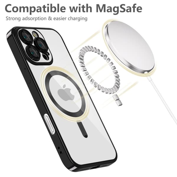 Tech-Protect iPhone 16 Pro-deksel MagSafe MagFlex Shiny Black