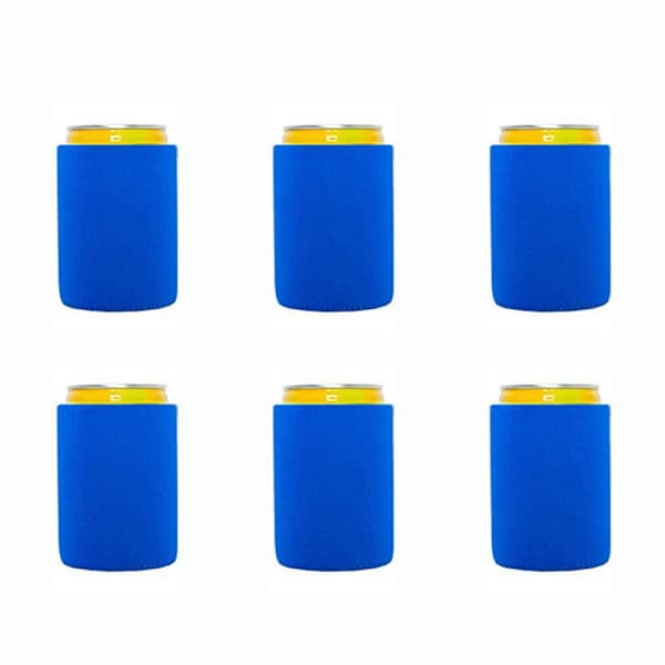 6 stk. Ølkølere/Ærmer Blød Isoleret Genanvendelig Holder Grøn Blue