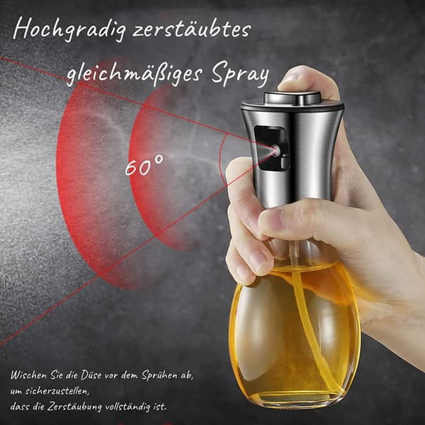 ?lsprøyte for matolje, sprayflaske, glass rustfritt stål ?lspray 200ml