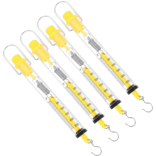 4 st fjäderbalans rörformad fjäderbalans Newton kraftmätare dynamometer krokbalans