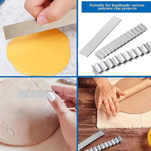 Kreativa DIY Hantverksverktyg, Formnings- och Skulpteringsset med Non-Stick Yta Klar Akryl för Mångsidiga Konstprojekt, Inkluderar Akryl Lerrulle,
