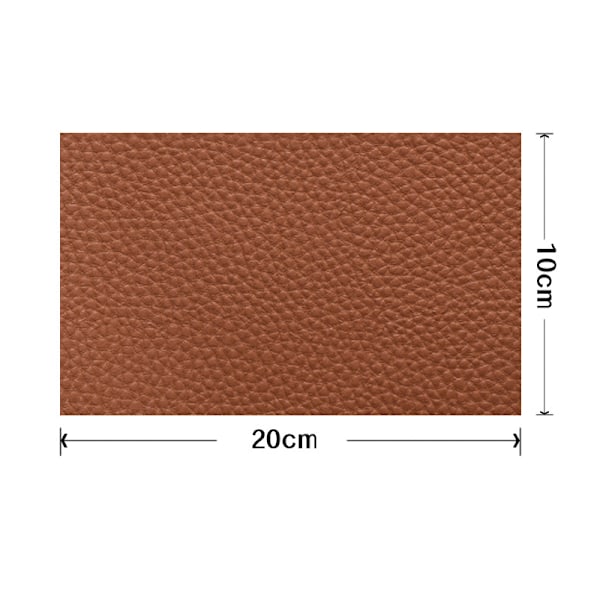 Självhäftande reparationslapp Läder Brun 20x10 cm