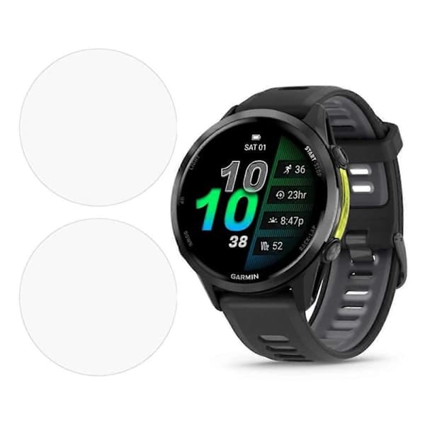 2 kpl näytönsuoja Garmin Forerunner 970/570 47mm älykellolle, kirkas TPU-kalvo (LGL)