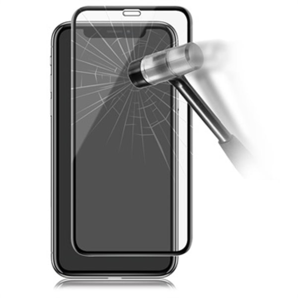 Panzer Curved iPhone 11 Härdat Glas Skärmskydd - 9H - Svart Svart