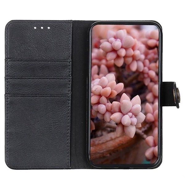 KHAZNEH Textured Plånboksfodral Galaxy A13 4G - Svart