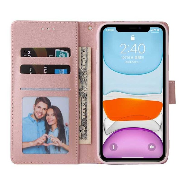 iPhone 11 Trendigt Plånboksfodral Sparkle 4-FACK Rosa