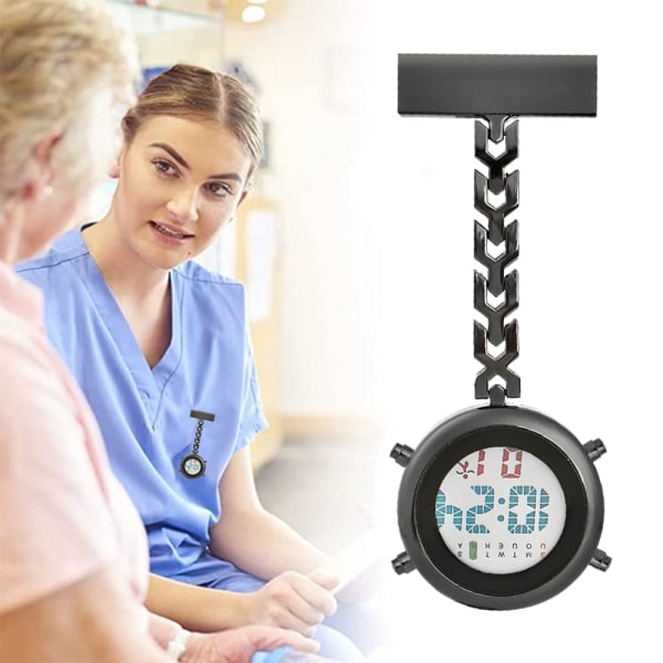 Sjuksköterskeklocka Lapel Pin Fickur Watch Watch Nurse Watch
