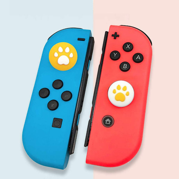 Tumgreppskåpor med kattklodesign, joystickkåpa för Switch & Lite, mjuk silikonöverdrag för Switch-kontroll