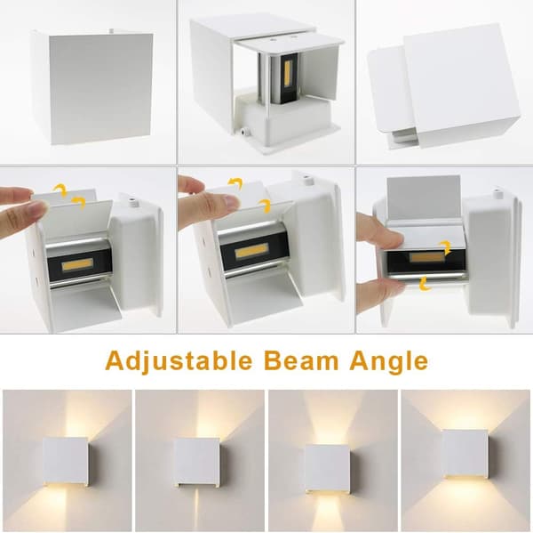 Pearl Rare LED Fascia 'Fenence' - 6W Dazer Solar Sensor - Hvit