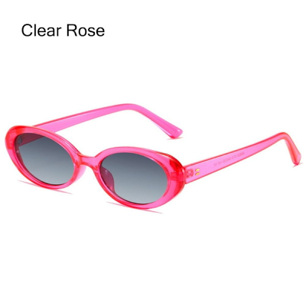 Ovale solbriller Cat Eye solbriller SORT SORT Sort Clear Rose