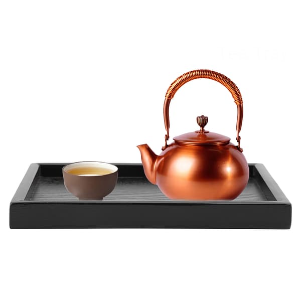 Rektangulär Serveringsbricka av Premiummaterial, Modern Design Kaffe Snacks Tallrik för Hem Hotell Restaurangbruk (22 x 15 cm)