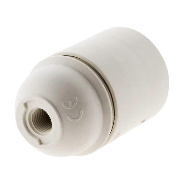 E27 Slät Vit Termoplastsockel [energiklass A]