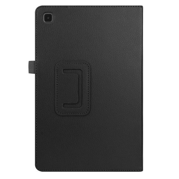Samsung Galaxy Tab A7 10.4 Fodral Litchi Läder Svart Black Svart