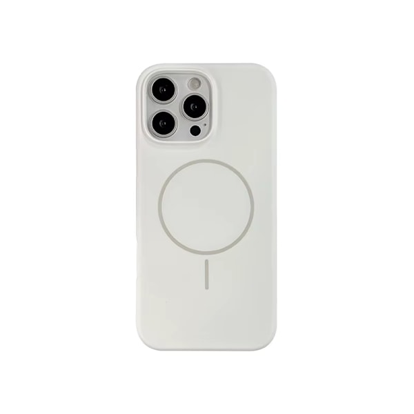 iPhone 16 Skal - Liquid Silikon Magsafe Kompatibel - Vit vit