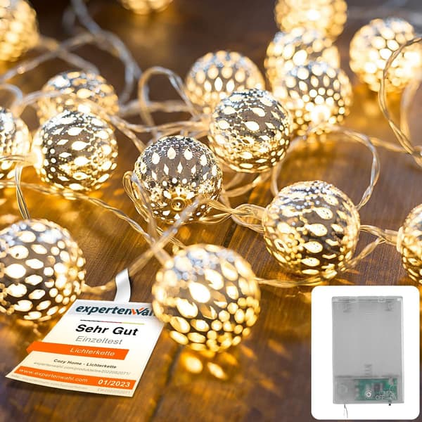 Maroc LED lyslenke – total lengde 3 meter 30 lys 3aa b