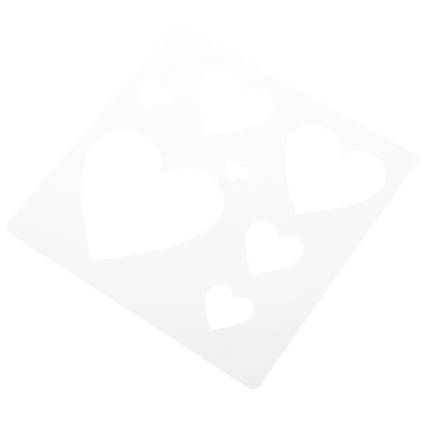 Bröllopsstencil återanvändbar hjärtstencil för målning DIY hantverksritningsmall stencil