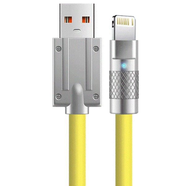 2m 120W snabb iphone laddare orange - USB-A till Lightning orange