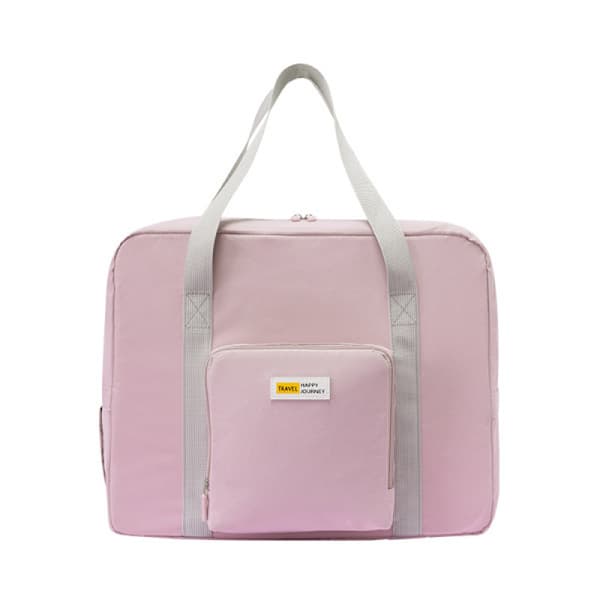/HH/ Sammenleggbar reiseveske duffelbag håndbagasje (rosa)