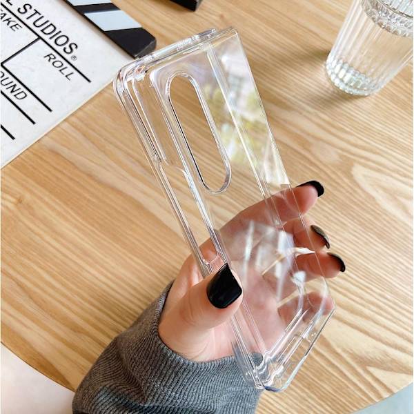 Samsung Galaxy Z Fold 3 5G Transparent hårt Skal Fodral Transparent