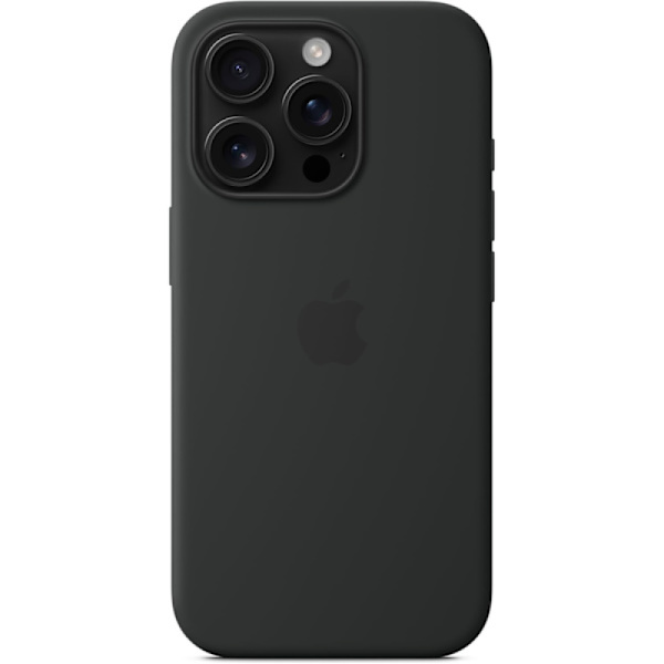 Apple silikonecover med MagSafe til iPhone 16 Pro - Sort