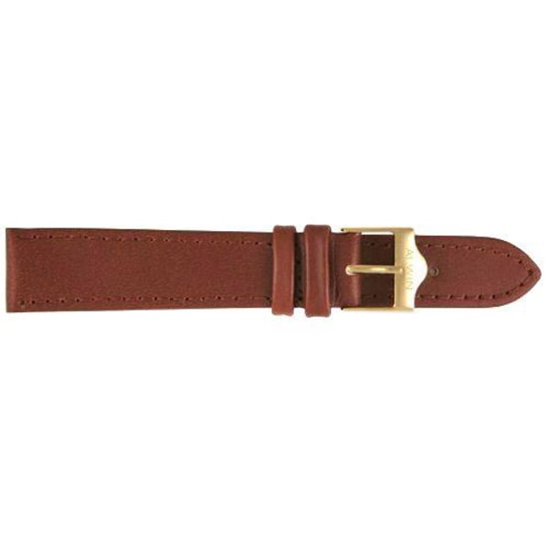 Klockarmband Alwin 12/14/16 mm XL Brown 16 mm/guldspänne