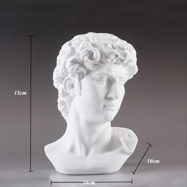 Gresk mytologi David hode byste statue Mini Europa Michelangelo H