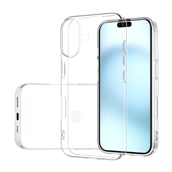 iPhone 16 PLUS Skal Transparens Genomskinligt tunt Silikonskal 0.3mm
